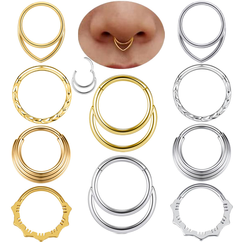 Body Jewelry Earrings - Nose Hoop Earrings Metal Nose Ring