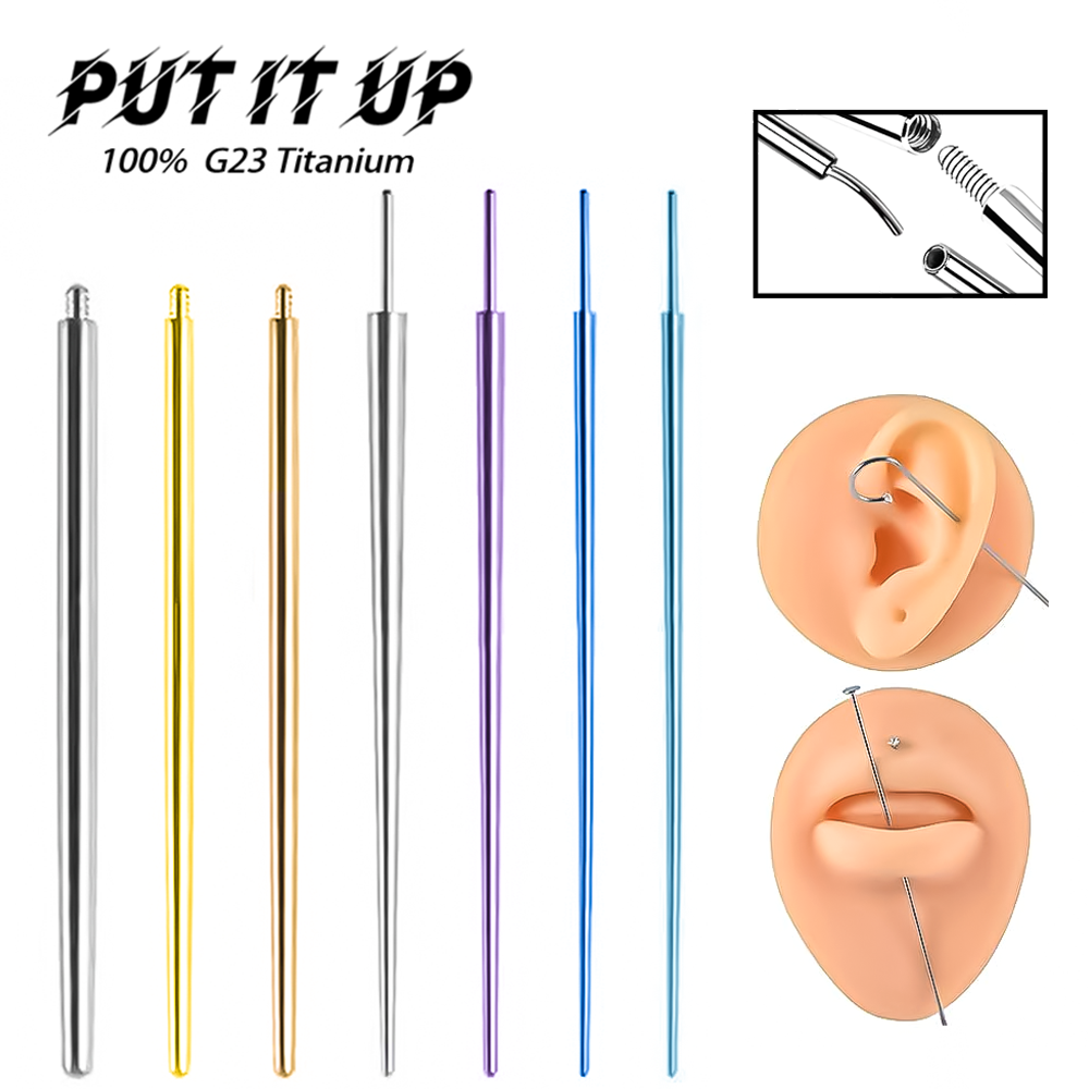 Body Jewelry Implants - PUTITUP 10-Piece Set Of F136 Titanium