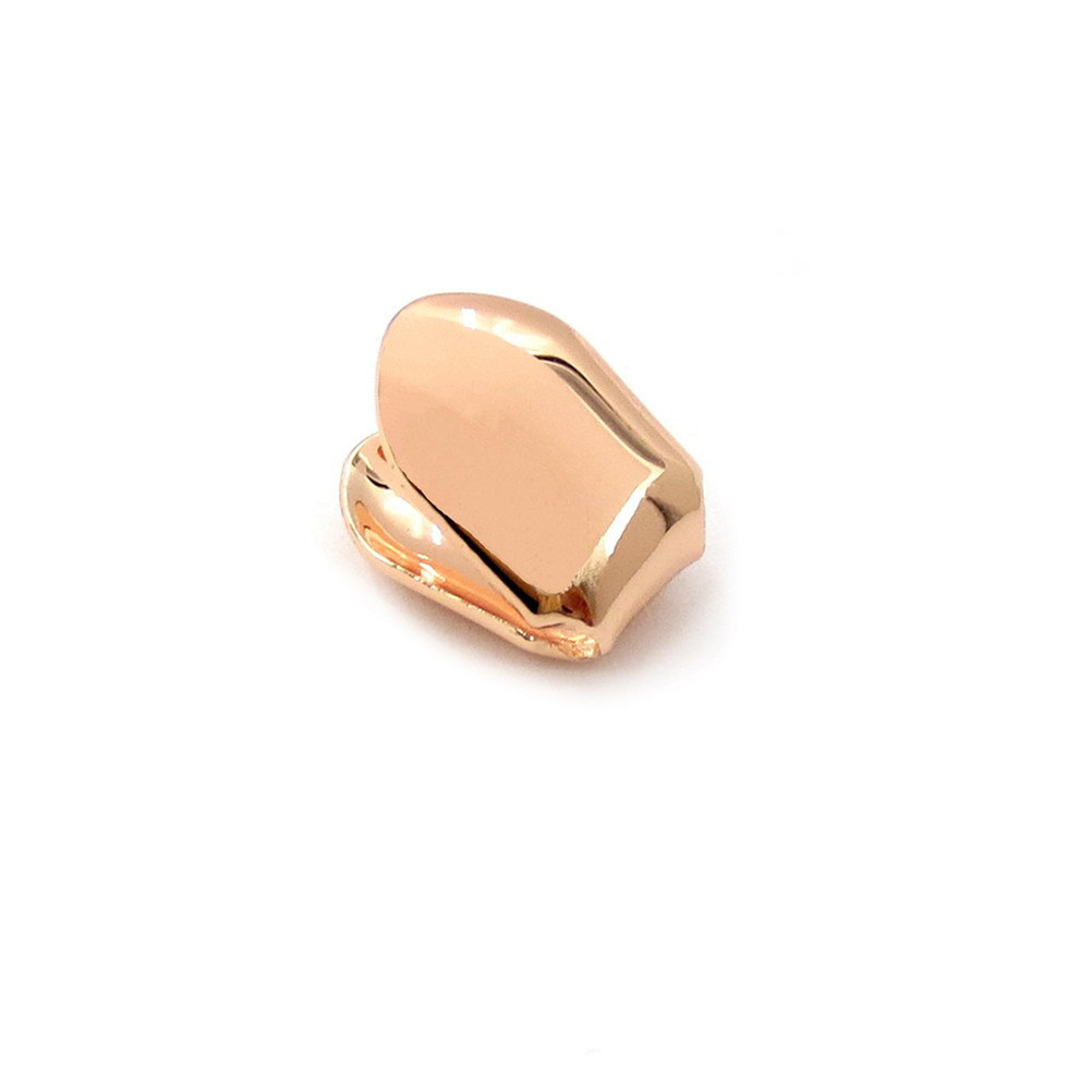 Body Jewelry Videos - 2Pcs Golden Teeth Braces Shiny Electroplated