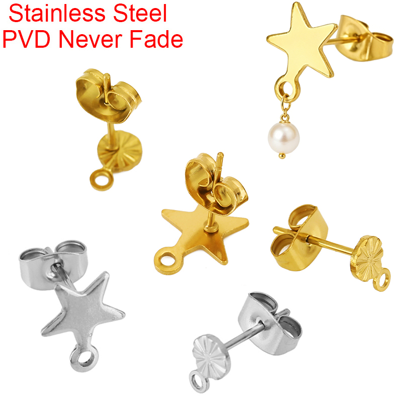 Body Jewelry Top - 20pcs Hypoallergenic Stainless Steel Stud Earrings