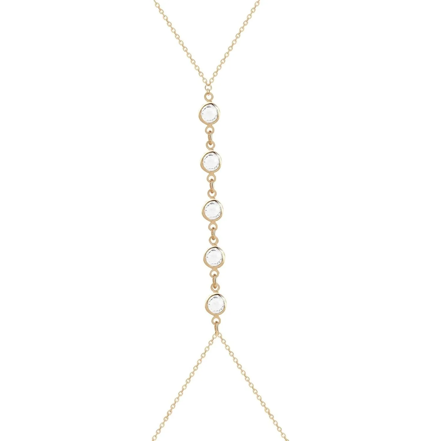 Body Jewelry Chest - Summer Beach Crystal Belly Waist Chain,
