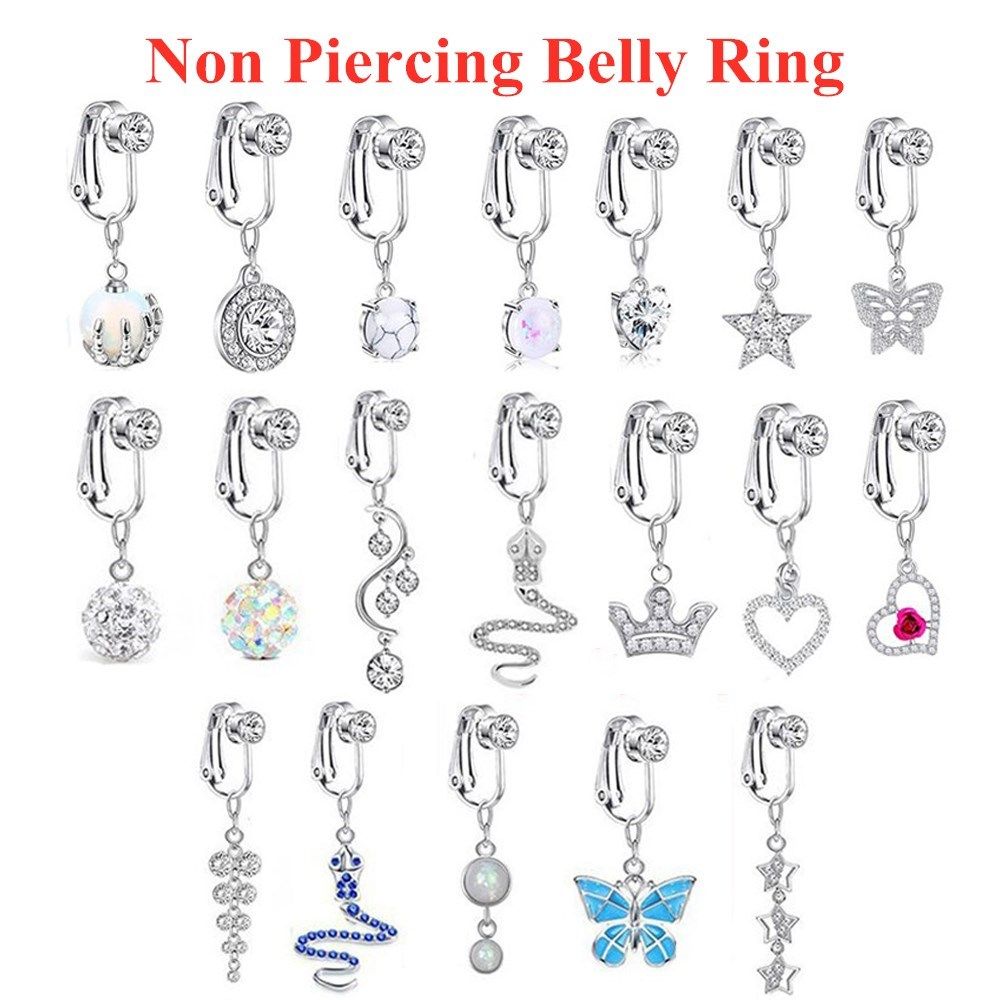 Body Jewelry Earrings - Beach Accessories Non Piercing Clip On