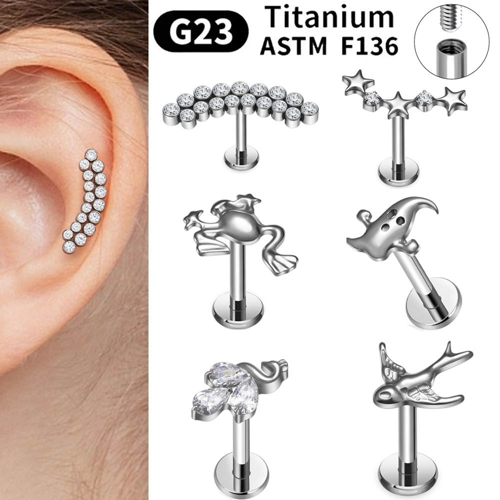 Body Jewelry Changing Kit - ASTM F136 G23 Titanium Piercing Set