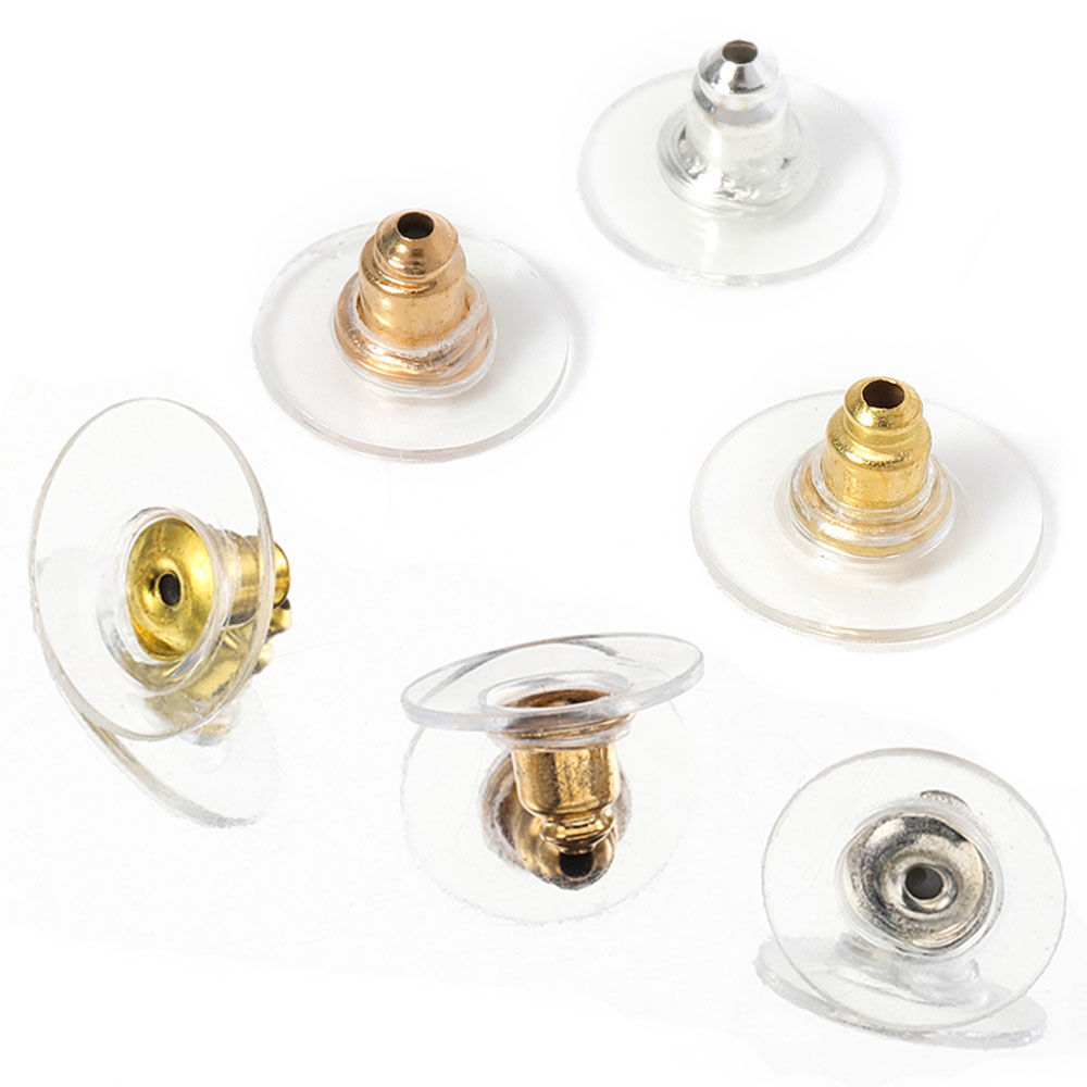 Body Jewelry Top - 100pcs 6mm Silicon Earring Back Stoppers