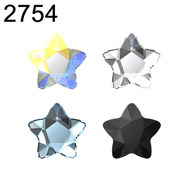 Star Flat Back - Genuine 2754 Star Flower Flat Back