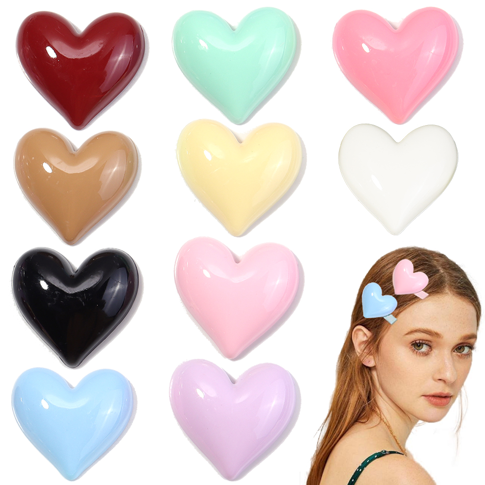 10pcs Colorful Cute Heart Flat - огляд і ціна Body Jewelry Top