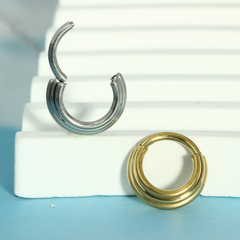 Nose Hoop Earrings Metal Nose  - огляд і ціна Body Jewelry Earrings