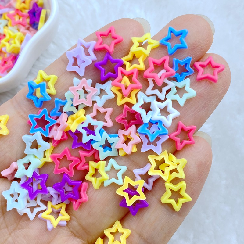 100Pcs New Cute Mini 8mm Macar - огляд і ціна Star Flat Back