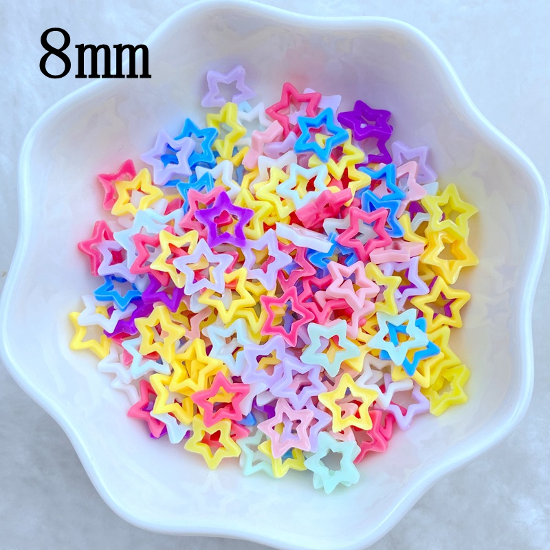 100Pcs New Cute Mini 8mm Macar - огляд і ціна Star Flat Back