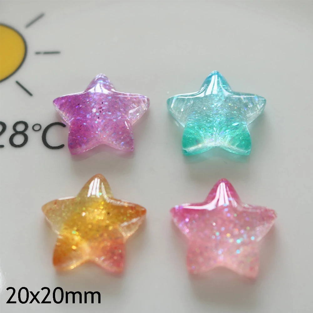 10PCS Gradient Star Series Res - огляд і ціна Star Flat Back