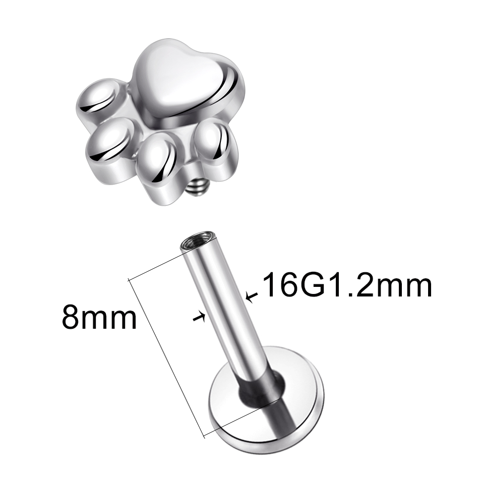 1pcs Implant Grade Titanium Pu - огляд і ціна Body Jewelry Implants
