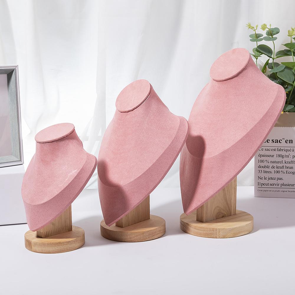 1pc Wooden Mannequin Bust Neck - огляд і ціна Body Jewelry Display Ideas