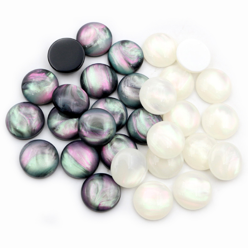 40pcs 8mm 10mm 12mm Round Resi - огляд і ціна Body Jewelry Top