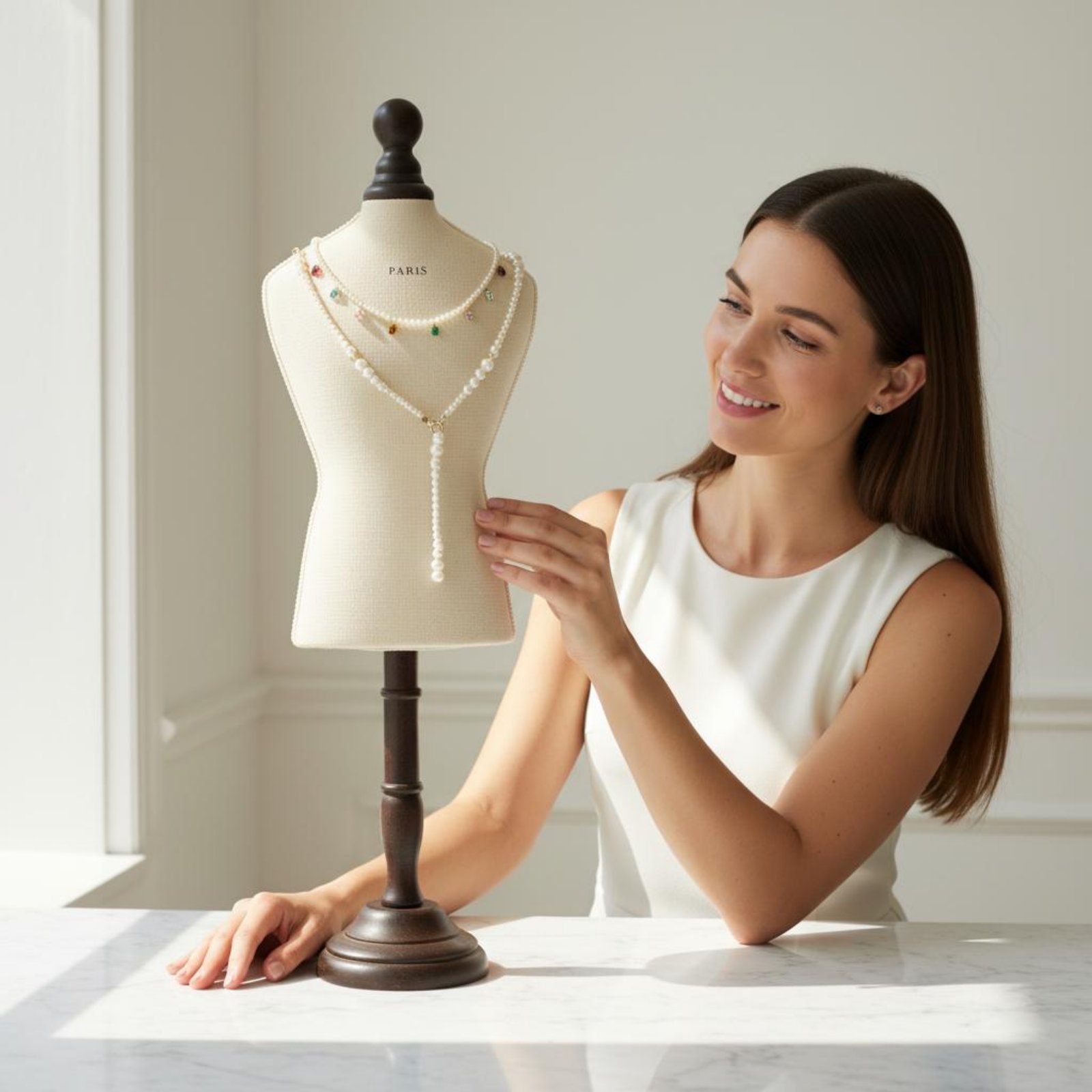 Necklace Display Bust Velvet-C - огляд і ціна Body Jewelry Shop