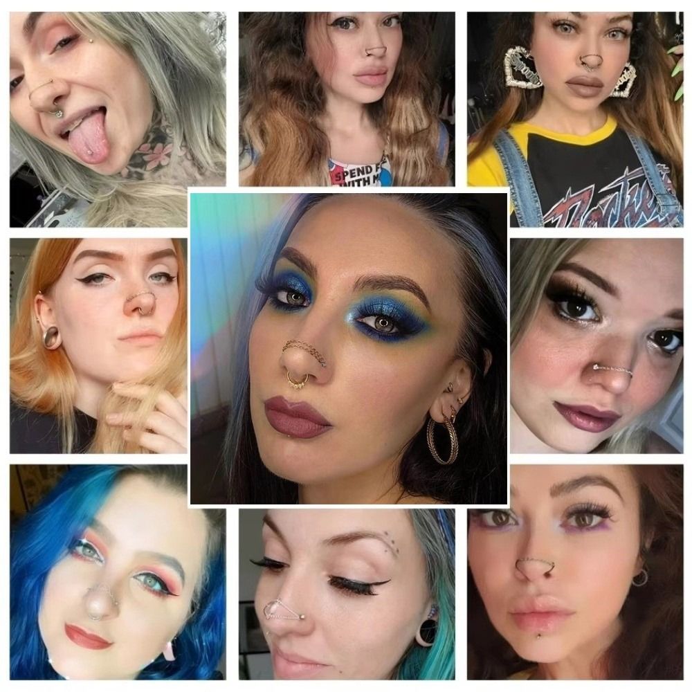 Fashion Titanium Nose Chain Th - огляд і ціна Body Jewelry Earrings