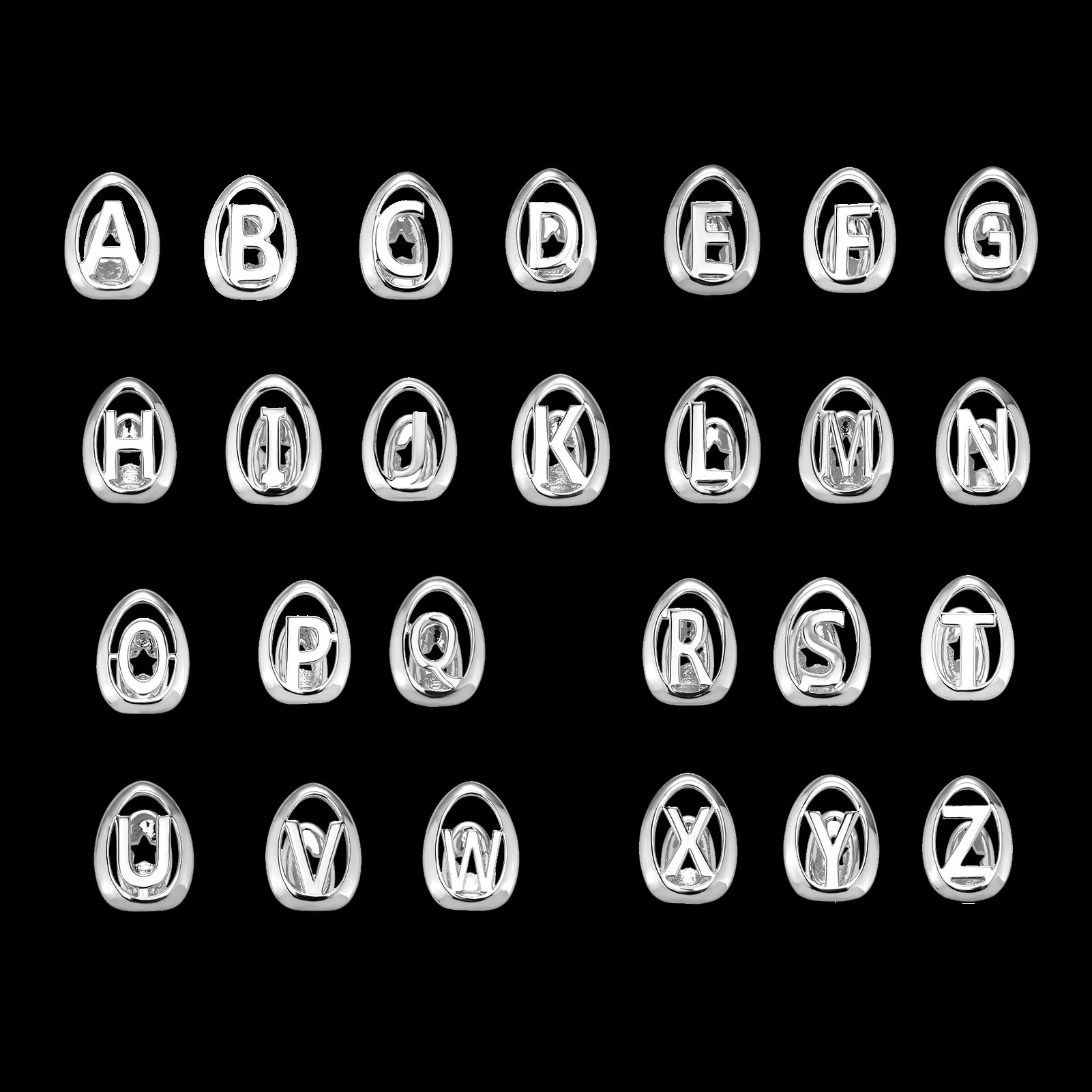 YOUNGX 26 Initial Letters Holl - огляд і ціна Body Jewelry Men