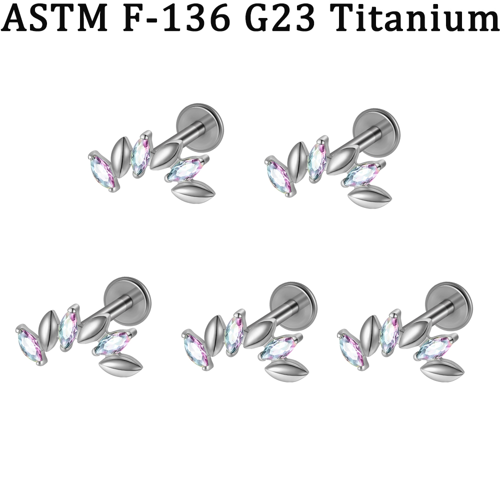 5-1PCs CZ 5/6 Marquise Lip Lab - огляд і ціна Body Jewelry Implants
