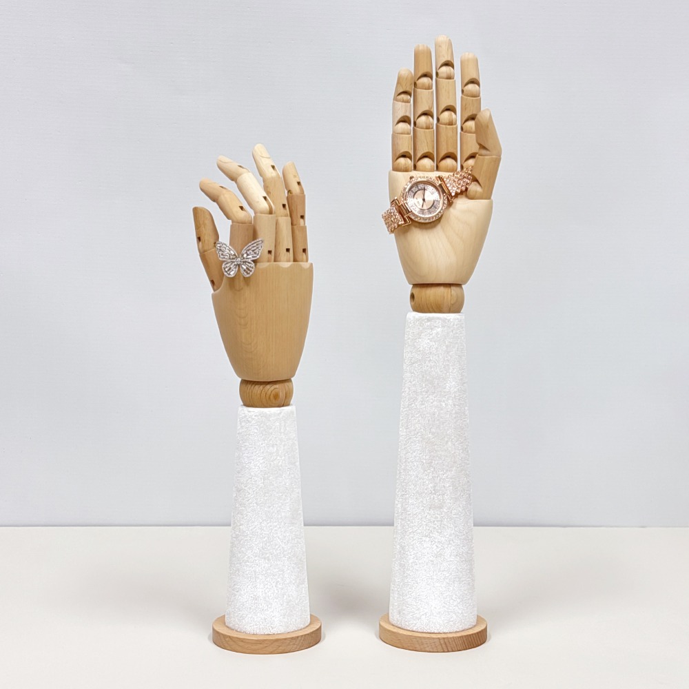 Wooden Velvet Hand Mannequin w - огляд і ціна Body Jewelry Shop