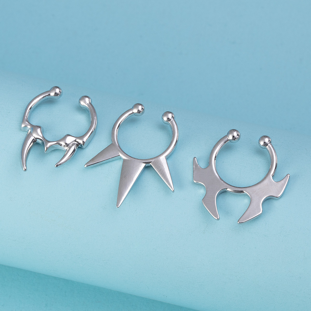 1-3pcs Fake Clip on Nose Rings - огляд і ціна Body Jewelry Implants