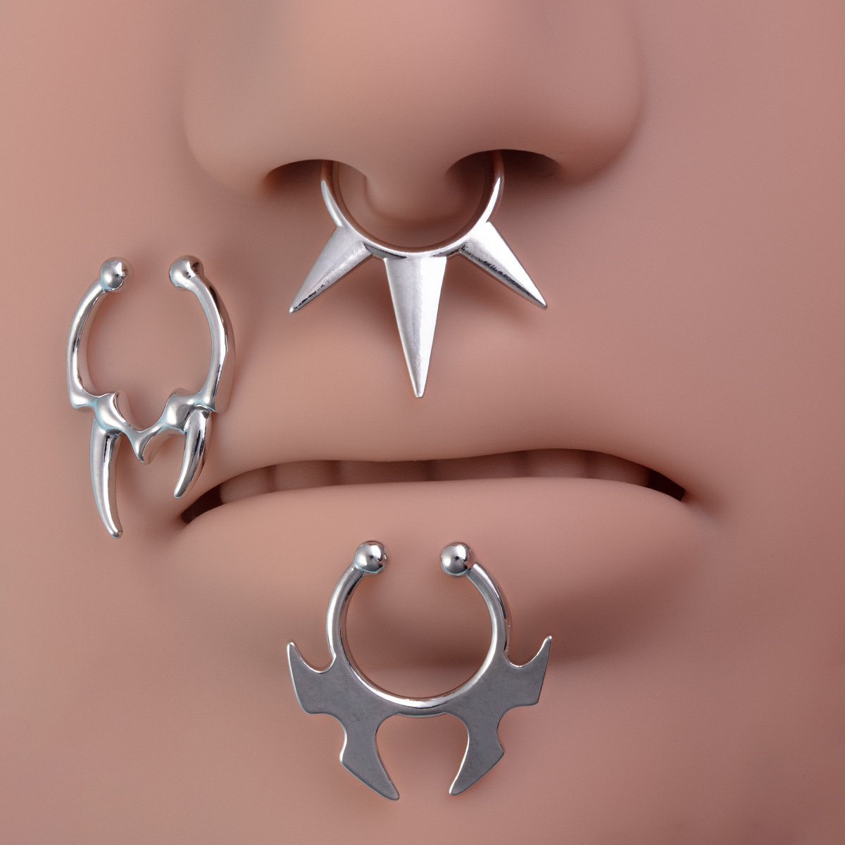 1-3pcs Fake Clip on Nose Rings - огляд і ціна Body Jewelry Implants