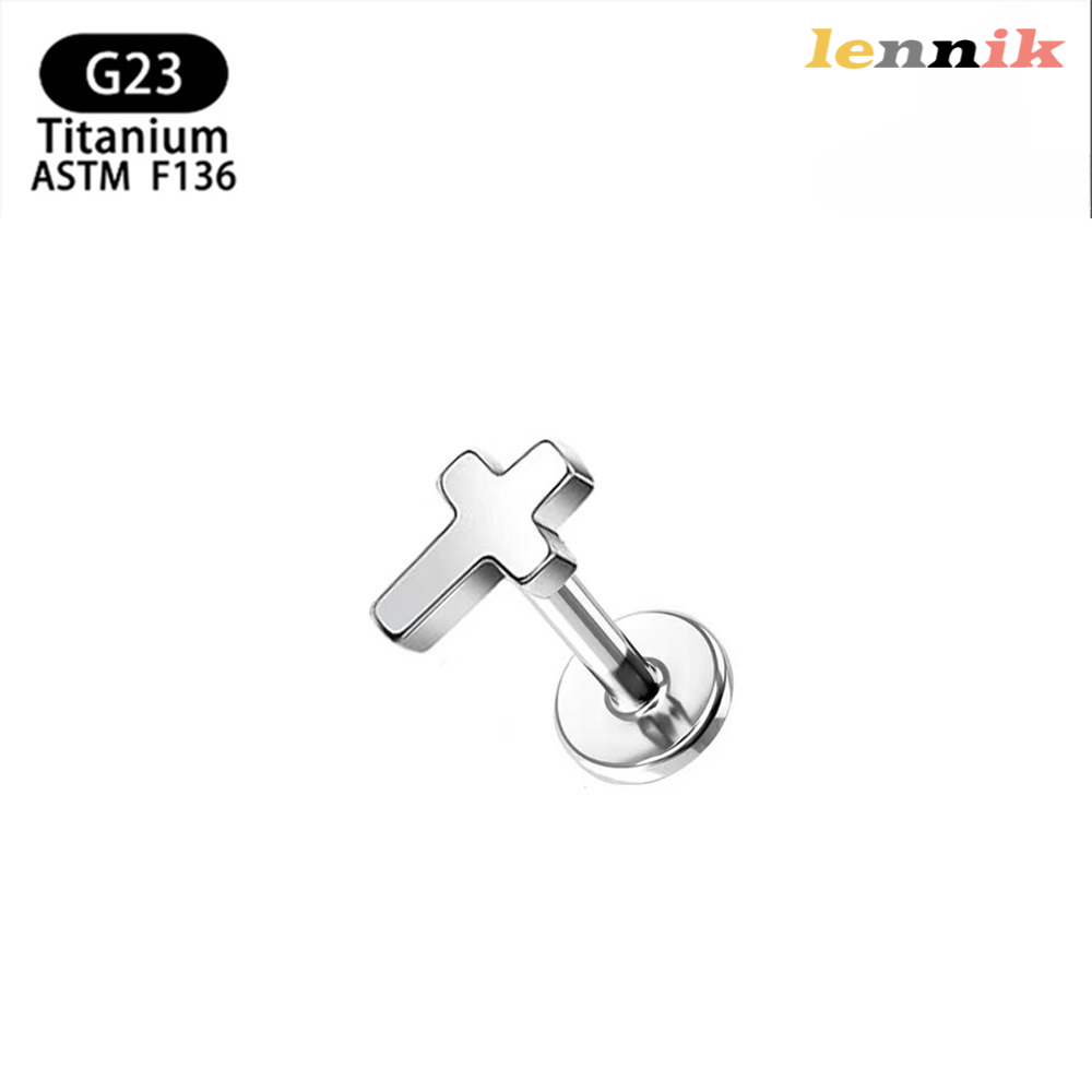 LENNIK F136 Titanium Alloy Cro - огляд і ціна Body Jewelry Earrings