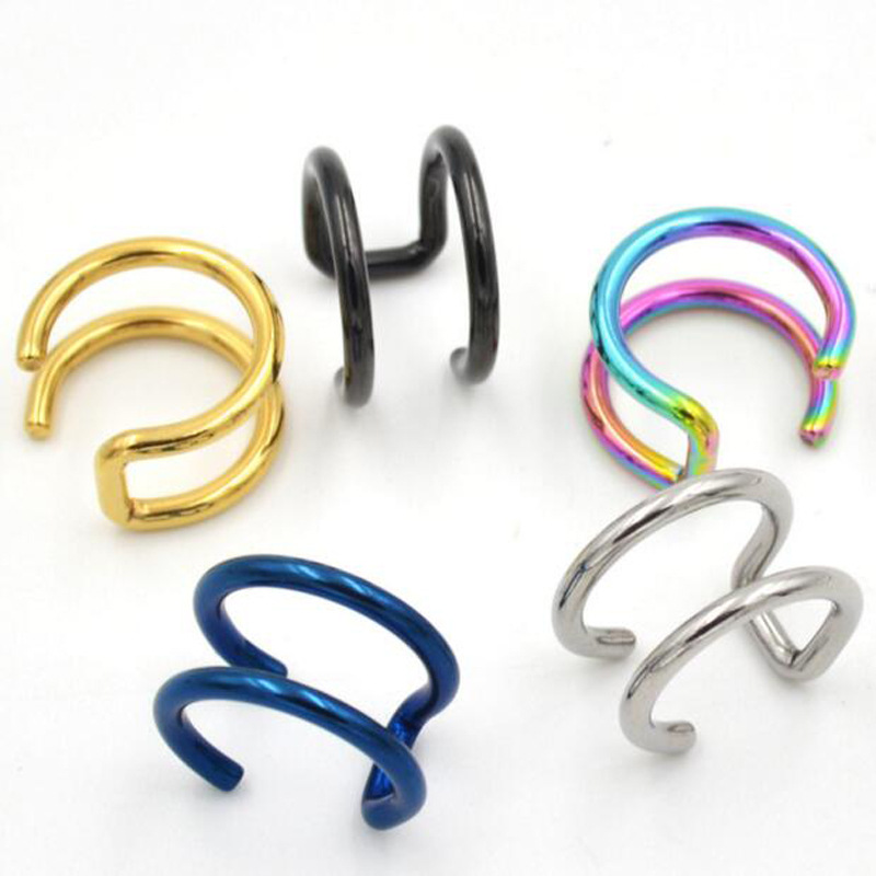 2Pcs 316L Stainless Steel Clip - огляд і ціна Body Jewelry Earrings