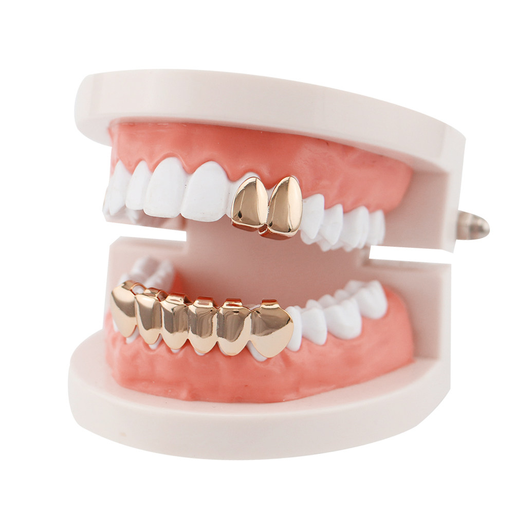 2Pcs Golden Teeth Braces Shiny - огляд і ціна Body Jewelry Videos