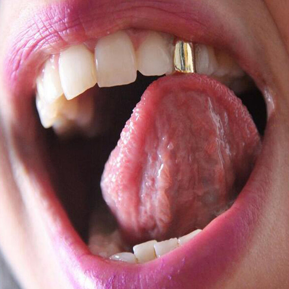 2Pcs Golden Teeth Braces Shiny - огляд і ціна Body Jewelry Videos