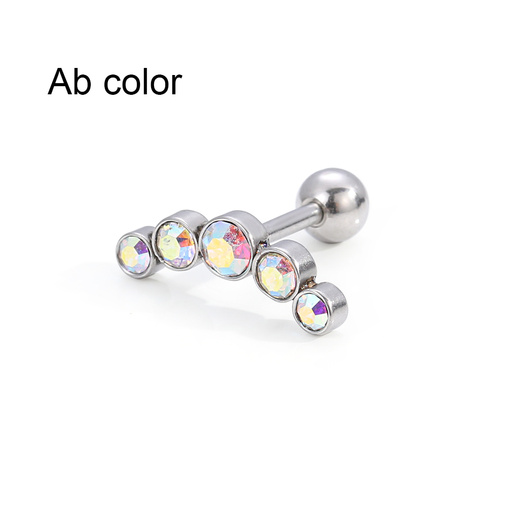 1Pcs Fashion 16G Crystal Gem O - огляд і ціна Body Jewelry Earrings