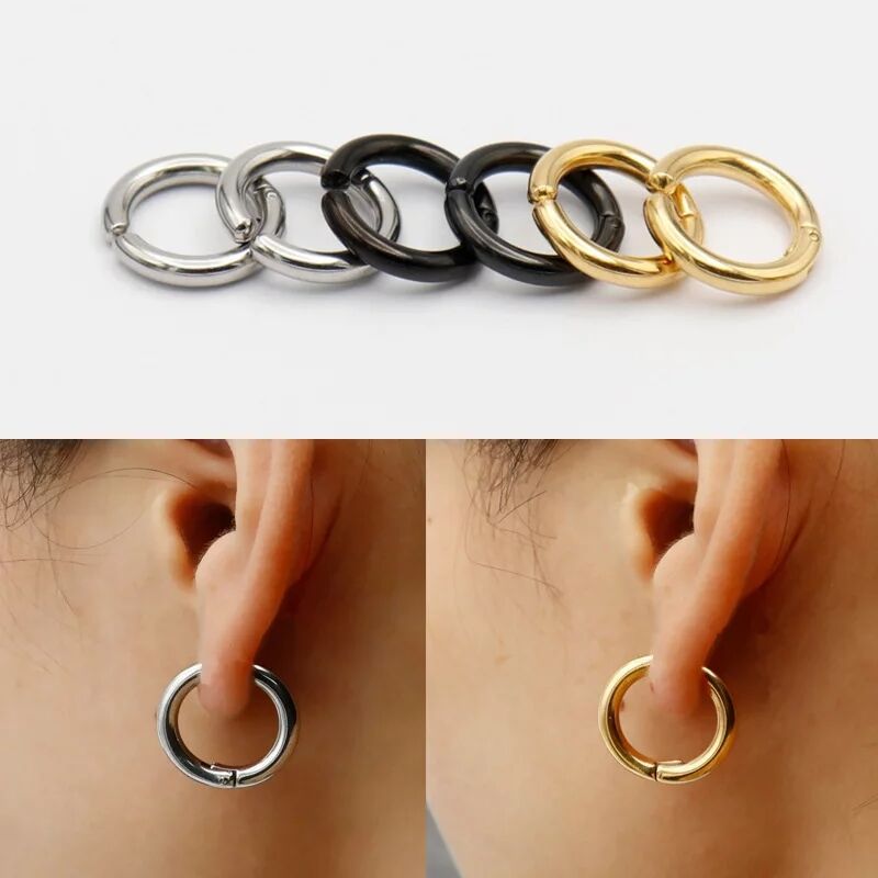 2/6Pcs Fake Huggie Hoop Earrin - огляд і ціна Body Jewelry Earrings