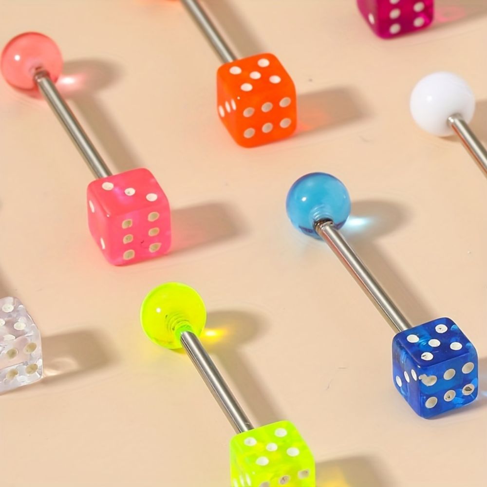 10pcs Tongue Nails Set Multico - огляд і ціна Body Jewelry Changing Kit