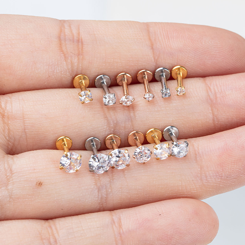 10Pcs/Lot 16G Stainless Steel  - огляд і ціна Body Jewelry Earrings