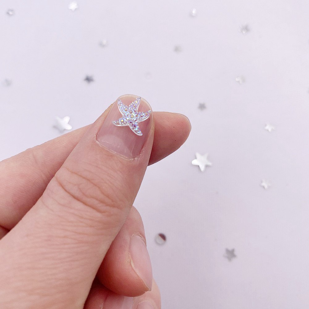 10mm Mini Shiny Star Nail Art  - огляд і ціна Star Flat Back