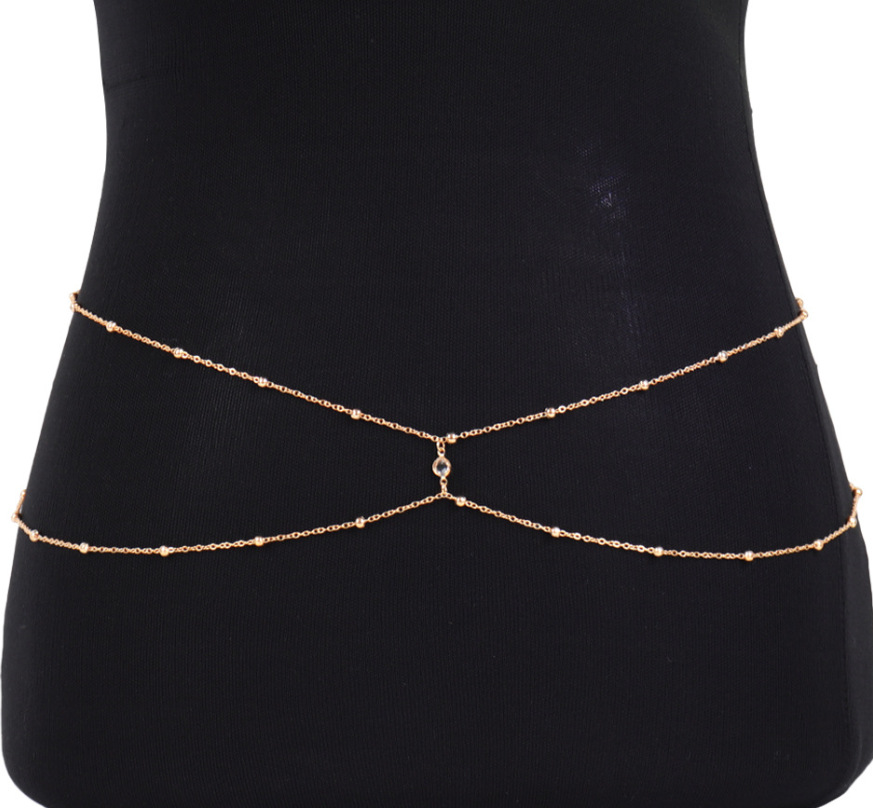 Clear Rhinestone Beaded Belly  - огляд і ціна Body Jewelry Chest