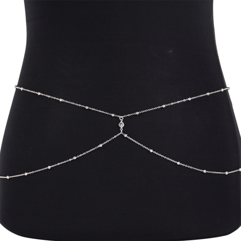 Clear Rhinestone Beaded Belly  - огляд і ціна Body Jewelry Chest