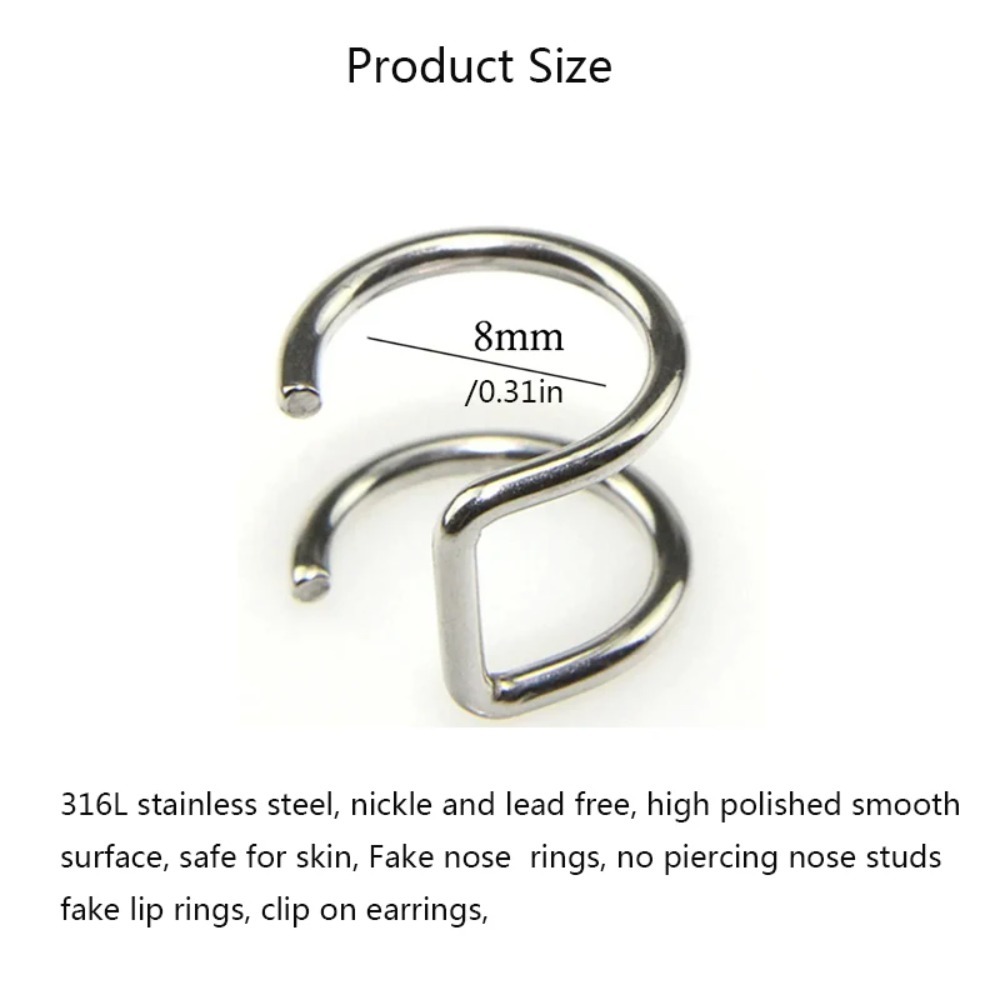 2026 NEW 2Pcs 316L Stainless S - огляд і ціна Body Jewelry Earrings