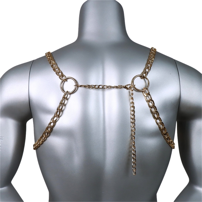 Men's Sexy Metal Body Chest Ch - огляд і ціна Body Jewelry Chest