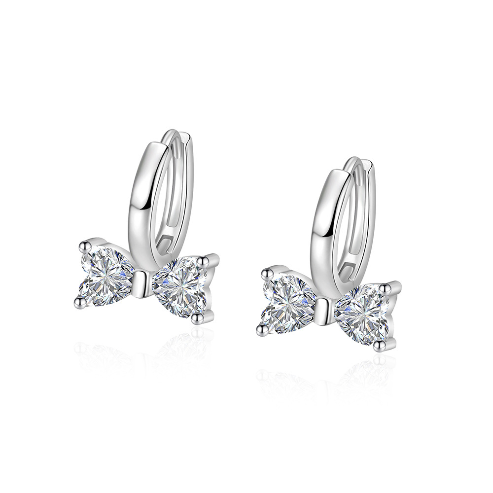 925 Sterling Silver Cute Bow H - огляд і ціна Body Jewelry Earrings