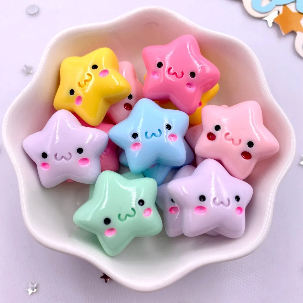 TX105 20PCS Mix Resin Kawaii M - огляд і ціна Star Flat Back