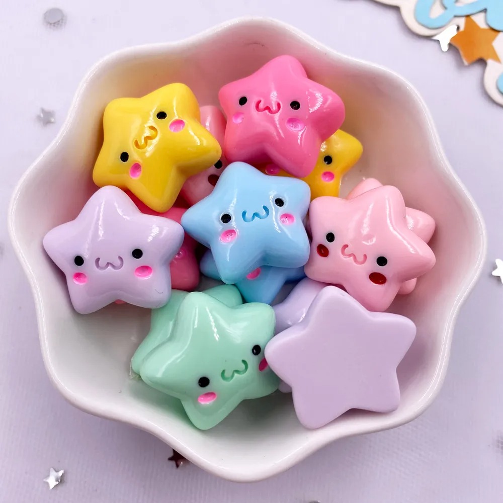 TX105 20PCS Mix Resin Kawaii M - огляд і ціна Star Flat Back
