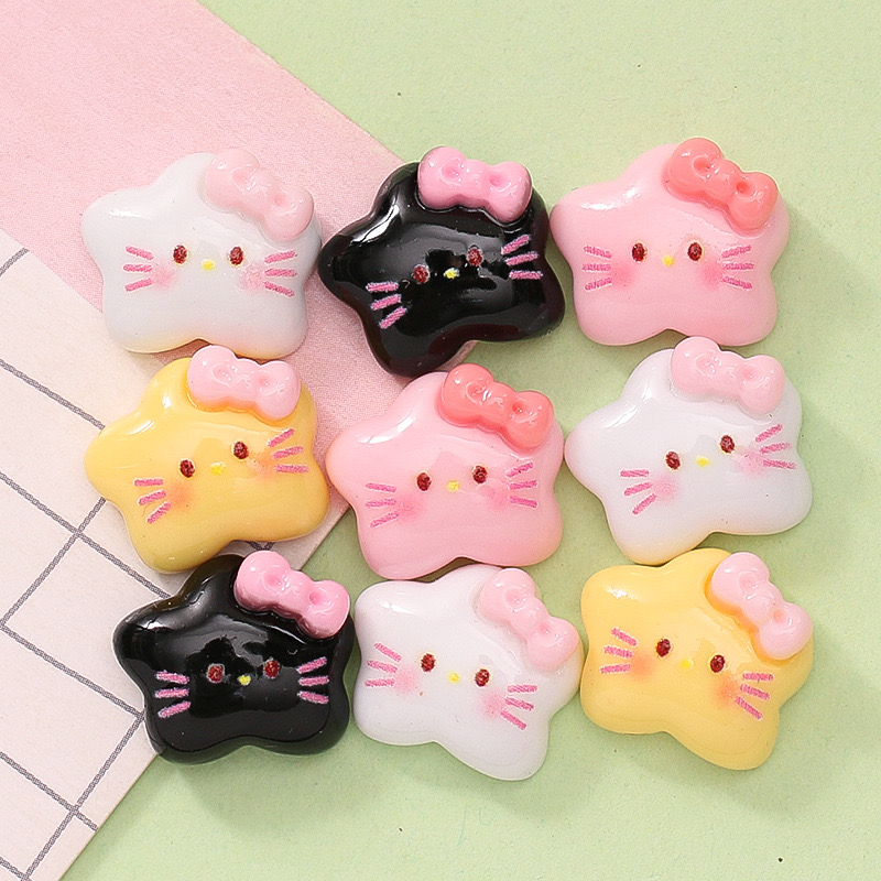20Pcs New Cute Resin Mini cart - огляд і ціна Star Flat Back
