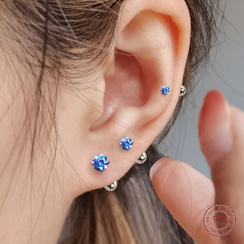 925 Sterling Silver Luxury Rou - огляд і ціна Body Jewelry Earrings