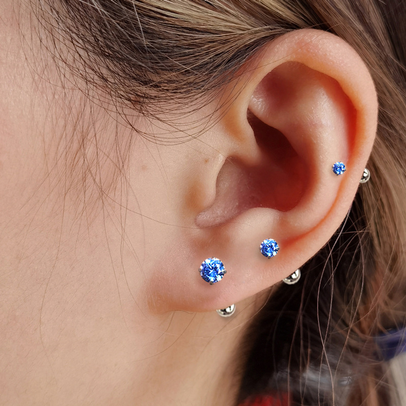 925 Sterling Silver Luxury Rou - огляд і ціна Body Jewelry Earrings