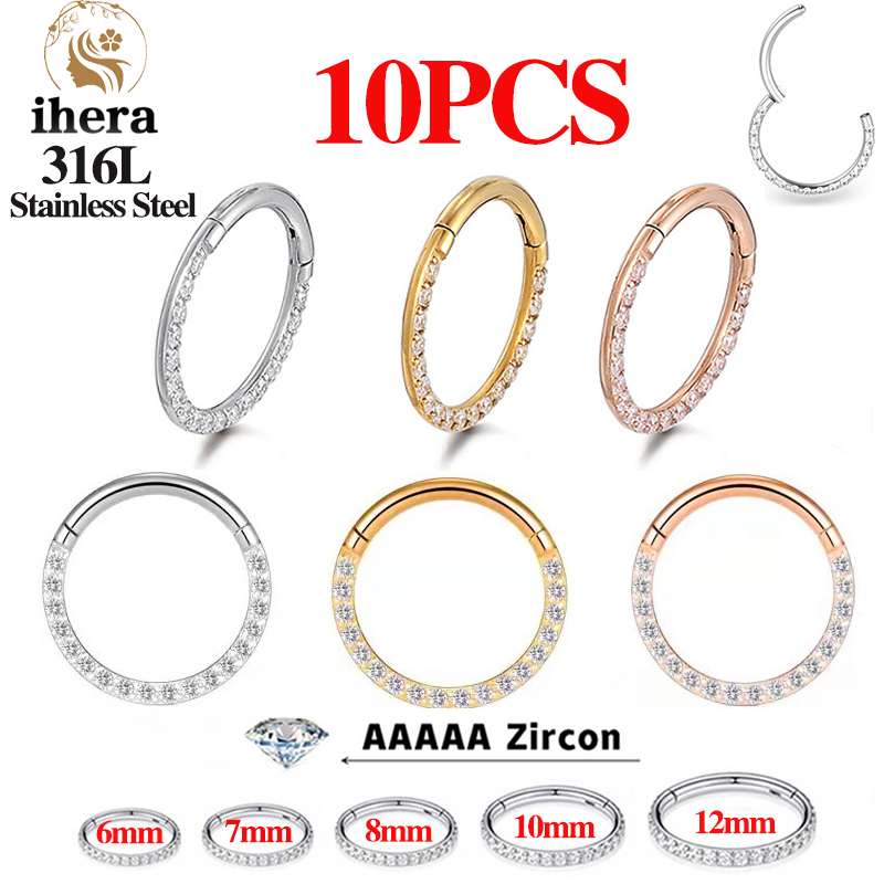 1/10PCS Stainless Steel Nose R - огляд і ціна Body Jewelry Earrings