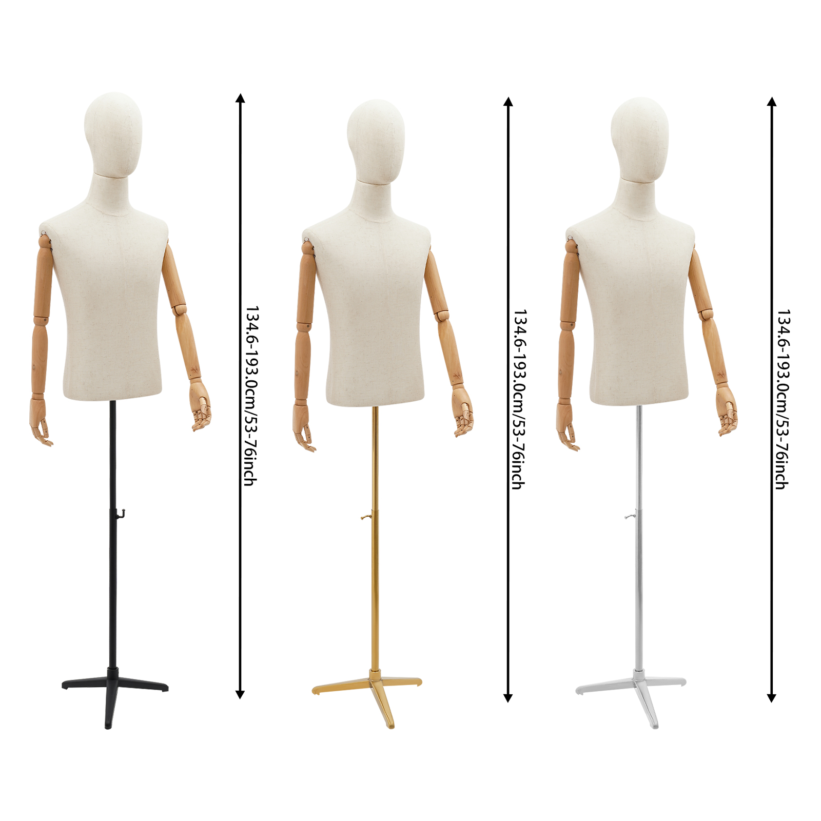 53-76in Adjustable Male Torso  - огляд і ціна Body Jewelry Shop