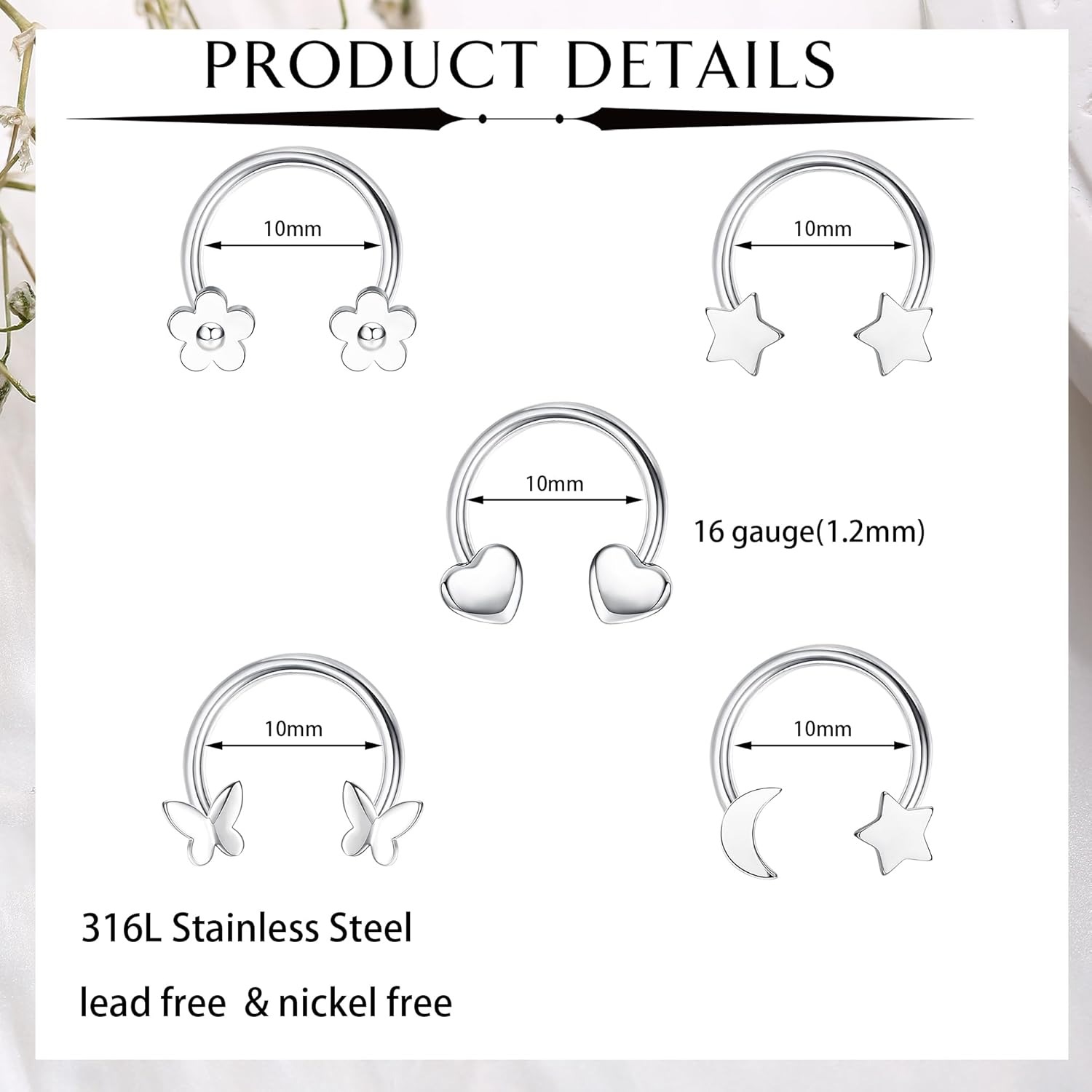 Drperfect 16G Stainless Steel  - огляд і ціна Body Jewelry Changing Kit