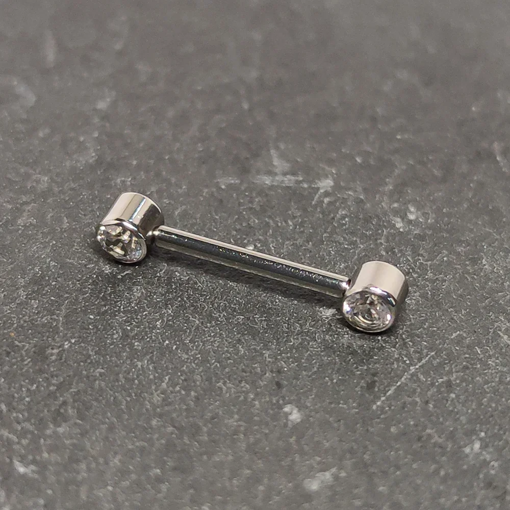 F136 Titanium 14G Zircon Nippl - огляд і ціна Body Jewelry Changing Kit