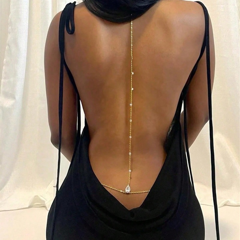 Bride Backless Rhinestone Wate - огляд і ціна Body Jewelry Chest