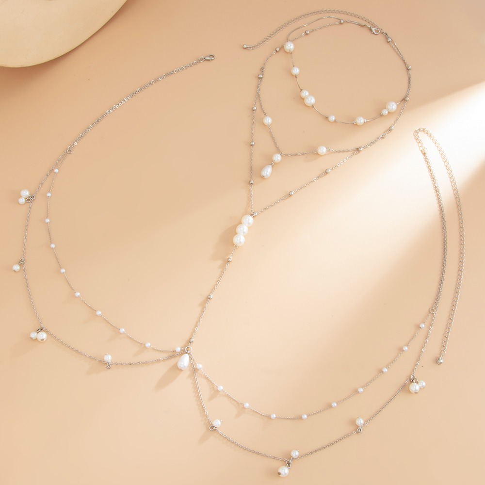 Multi Layer Imitation Pearl Ne - огляд і ціна Body Jewelry Chest