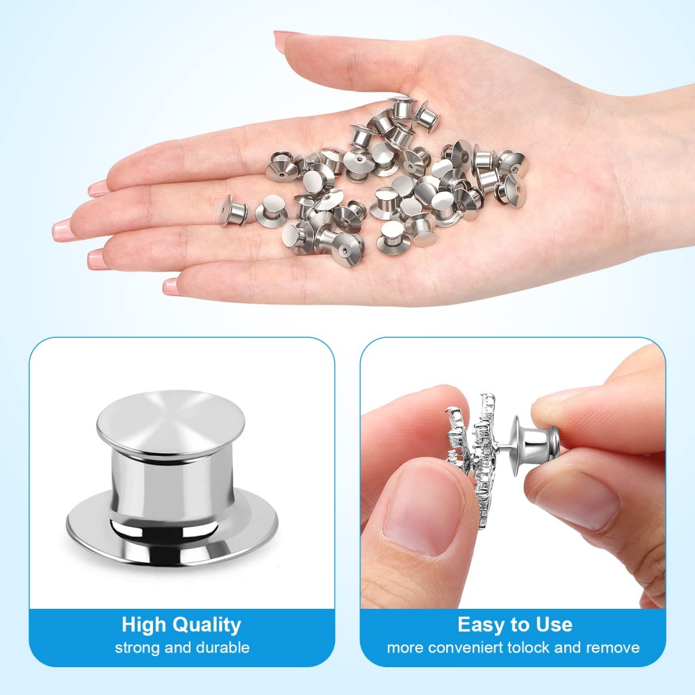 20pcs Mteal Locking Pin Backs  - огляд і ціна Body Jewelry Top